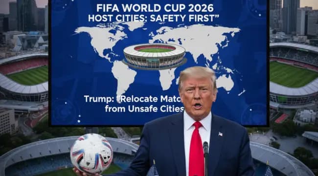 Donald Trump Suggests Moving 2026 FIFA World Cup Matches from ‘Unsafe’ Host Cities